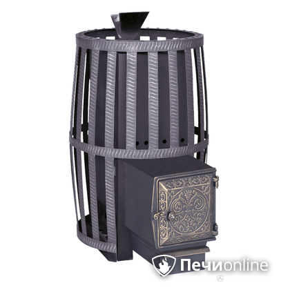 Дровяная банная печь Березка Витязь 18 (сетчатый кожух, ДТ-4) PRO в Хабаровске